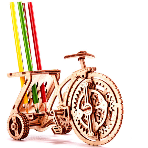 wood-trick-wooden-model-kit-bicycle-5 Bicicleta - puzzle 3D - kit de asamblare, Wood Trick - imagine 6