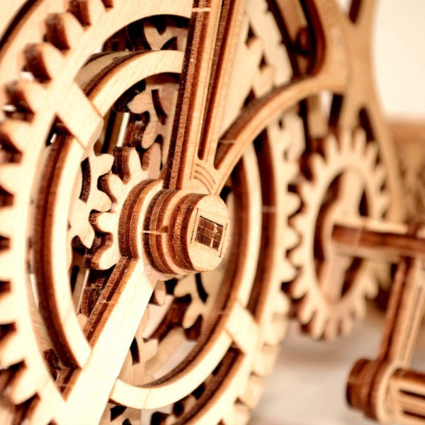 wood-trick-wooden-model-kit-bicycle-7 Bicicleta - puzzle 3D - kit de asamblare, Wood Trick - imagine 8