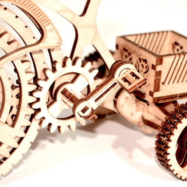wood-trick-wooden-model-kit-bicycle-a Bicicleta - puzzle 3D - kit de asamblare, Wood Trick - imagine 11