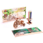 Bicicleta - puzzle 3D - kit de asamblare, Wood Trick - imagine 13