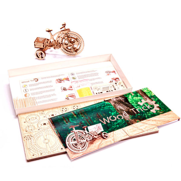 wood-trick-wooden-model-kit-bicycle-d Bicicleta - puzzle 3D - kit de asamblare, Wood Trick - imagine 14