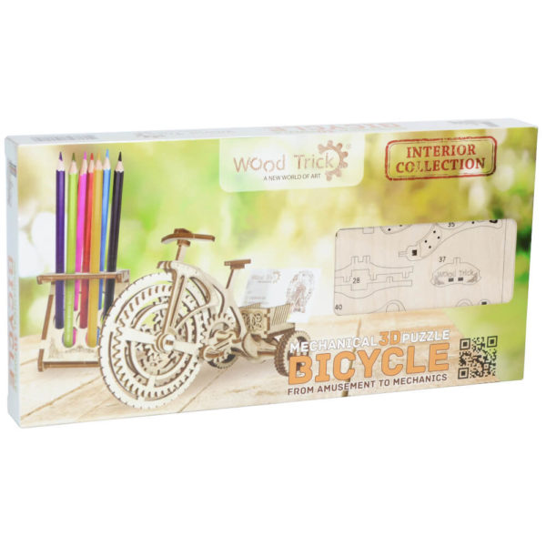 wood-trick-wooden-model-kit-bicycle-f Bicicleta - puzzle 3D - kit de asamblare, Wood Trick - imagine 16