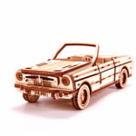 Mașină decapotabilă - puzzle 3D - kit de asamblare, Wood Trick - imagine 5