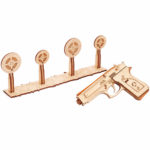 Pistol M1 - puzzle 3D - kit de asamblare, Wood Trick - imagine 2