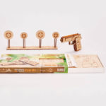 Pistol M1 - puzzle 3D - kit de asamblare, Wood Trick - imagine 5