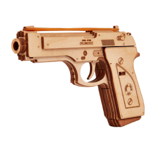 Pistol M1 - puzzle 3D - kit de asamblare, Wood Trick