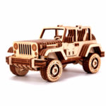 Mașină safari 4x4 - puzzle 3D - kit de asamblare, Wood Trick