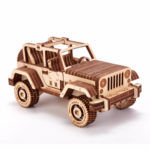 Mașină safari 4x4 - puzzle 3D - kit de asamblare, Wood Trick - imagine 4