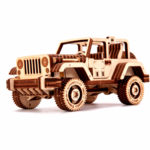 Mașină safari 4x4 - puzzle 3D - kit de asamblare, Wood Trick - imagine 5