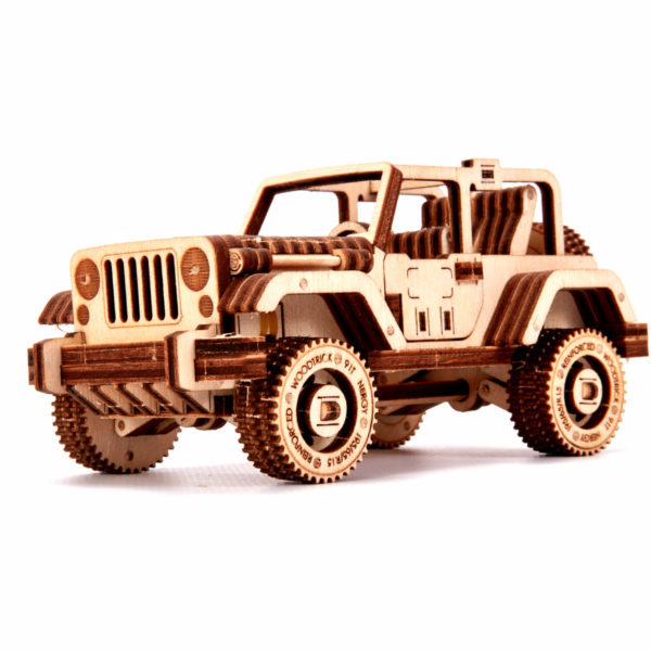 Mașină safari 4x4 - puzzle 3D - kit de asamblare, Wood Trick - imagine 5