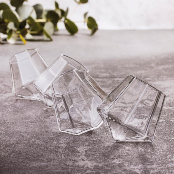 thumbsup-diamond-shot-glasses-1 Set 4 pahare tărie diamant, ThumbsUp! - imagine 2