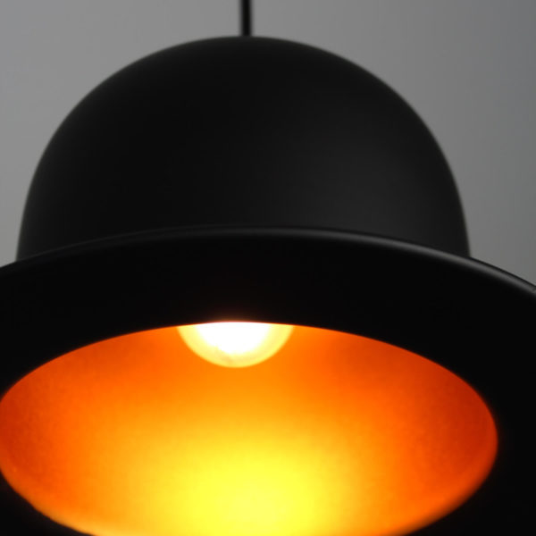 Lustră Melon, United Entertainment, 1x40W, negru - imagine 4