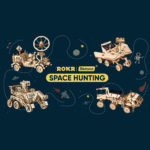Modulul lunar – puzzle 3D solar – kit de asamblare, Robotime - imagine 8