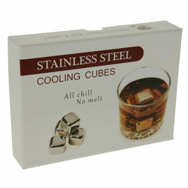 united-entertainment-whisky-stones-ss-gold-colour-set-of-8-8 Set 8 cuburi din inox pentru răcirea băuturilor, United Entertainment, auriu - imagine 9