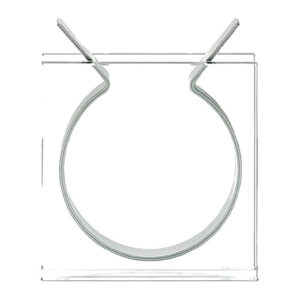 Vază pătrată cu bandă