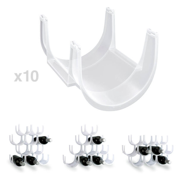 Raft de vin modular - set pentru 10 sticle, Balvi - imagine 3