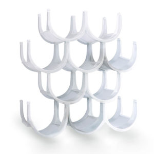 Reinterprets the classic bookshelf Raft de vin modular - set pentru 10 sticle