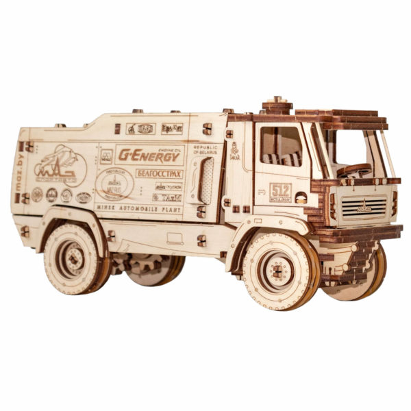 Camion MAZ 5309RR - puzzle 3D - kit de asamblare, Eco-Wood-Art - imagine 2