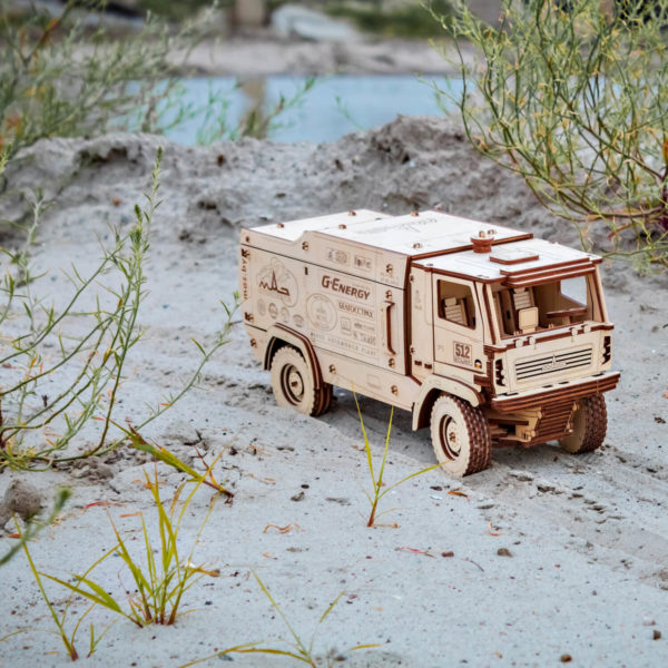 Camion MAZ 5309RR - puzzle 3D - kit de asamblare, Eco-Wood-Art - imagine 4