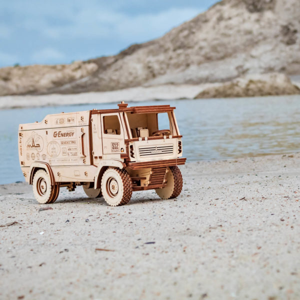 Camion MAZ 5309RR - puzzle 3D - kit de asamblare, Eco-Wood-Art - imagine 6