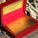 Cărți de joc placate cu aur în cutie de lemn, United Entertainment - imagine 4