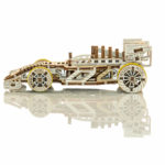 Mașină de curse Bolid - puzzle 3D - kit de asamblare, Wooden City - imagine 3