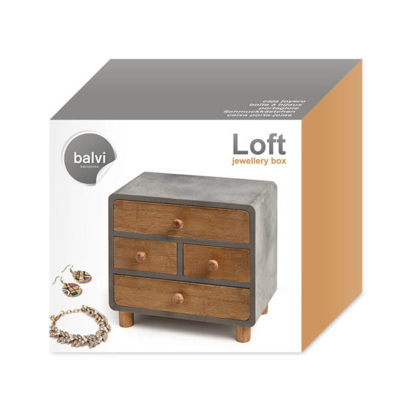 Cutie bijuterii din lemn cu patru sertare - Loft, Balvi - imagine 6