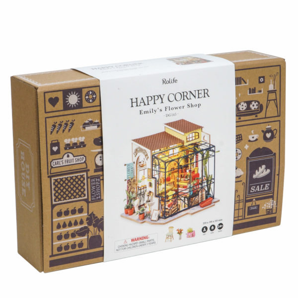 Florăria lui Emily DG145 - cu iluminare LED - kit de asamblare, Robotime - imagine 3