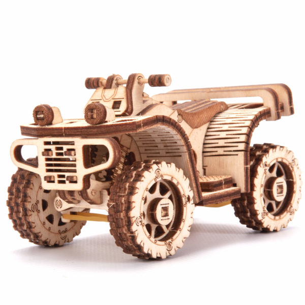 wood-trick-wooden-model-kit-atv ATV - puzzle 3D - kit de asamblare