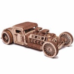 Hot Rod - puzzle 3D - kit de asamblare, Wood Trick - imagine 4