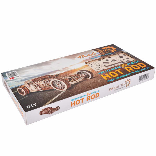 Hot Rod - puzzle 3D - kit de asamblare, Wood Trick - imagine 11