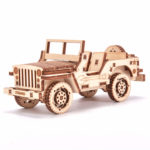 Jeep - puzzle 3D - kit de asamblare, Wood Trick - imagine 3