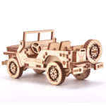 Jeep - puzzle 3D - kit de asamblare, Wood Trick - imagine 6