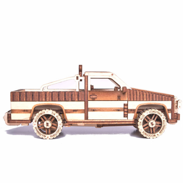Camionetă WT-1500 - puzzle 3D - kit de asamblare, Wood Trick - imagine 3