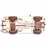 Camionetă WT-1500 - puzzle 3D - kit de asamblare, Wood Trick - imagine 7