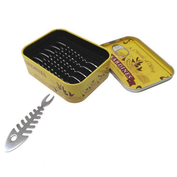 Snack-fork-Sardines-6-tin Set 6 furculițe pentru gustări