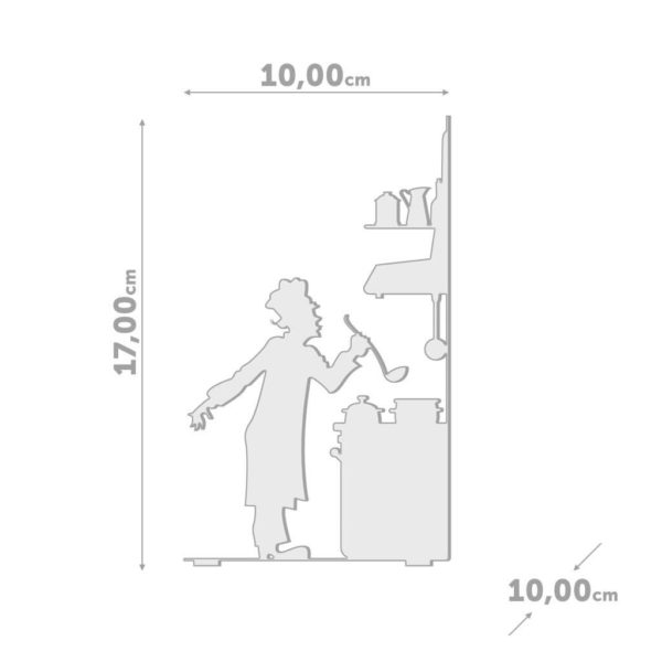 Bookend-Le-Chef-black-3 Suport cărți ”Le Chef”, Balvi - imagine 4