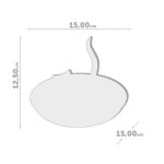 Suport-tăviță decorativă pentru bijuterii XL – pisică, Balvi - imagine 5