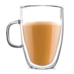 Set 6 căni din sticlă termorezistentă cu pereți dubli - 350ml, EC Design - imagine 3