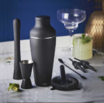 Set cocktail 7 piese din inox finisaj negru mat, mm - imagine 2