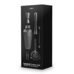 Set cocktail 7 piese din inox finisaj negru mat, mm - imagine 6