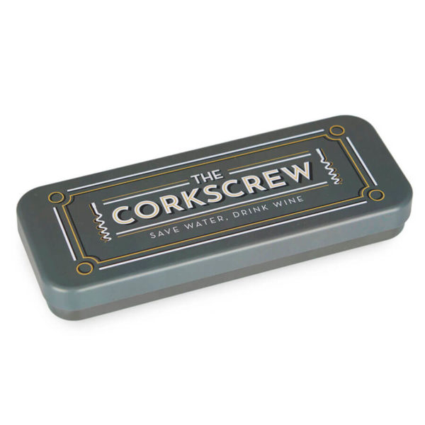 Desfăcător sticle multifuncțional cu tirbușon în cutie metalică, Balvi - imagine 5