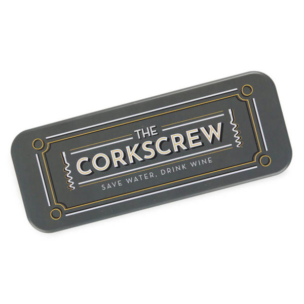 Desfăcător sticle multifuncțional cu tirbușon în cutie metalică, Balvi - imagine 7