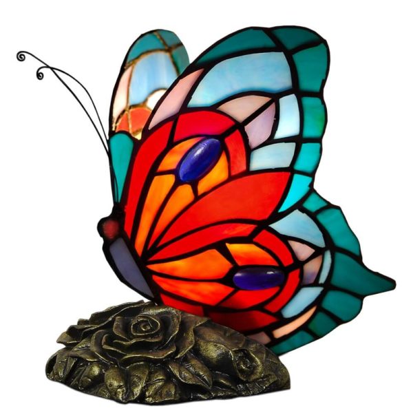 Butterfly-m19 Lampă ”Fluture” în stil Tiffany