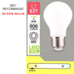 Lampă de masă decorată cu flori și fluturi în stil Tiffany, ADM - imagine 4