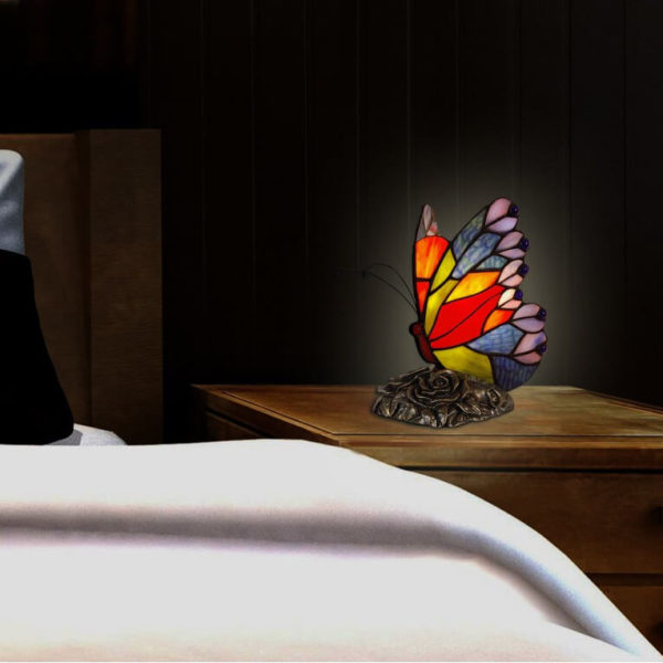 Lampă ”Fluture” în stil Tiffany - model 17, ADM - imagine 2