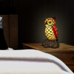 Lampă ”Bufniță” în stil Tiffany, ADM - imagine 2