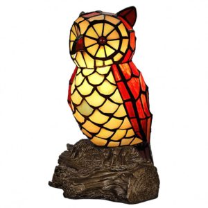 Lampă ”Bufniță” în stil Tiffany