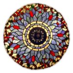 Lampă de masă cu libelule în stil Tiffany, ADM - imagine 3