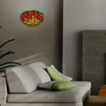 Aplică de perete cu libelule în stil Tiffany, ADM - imagine 2